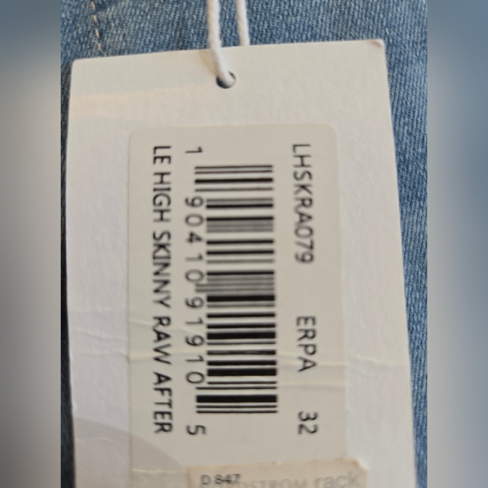 NWT Frame Le High‎ Skinny Raw Hem After Jeans NWT Size 32/ 12 - Picture 11 of 15